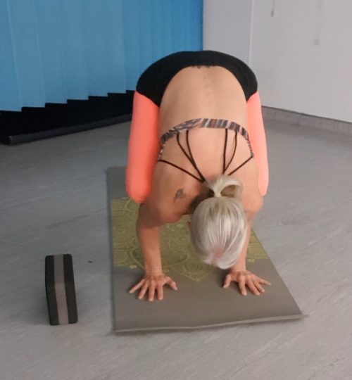 Kaz performing Crow Position